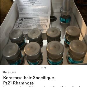 Kerastase Specifique Treatment with Silver Caps and Blue Liquid